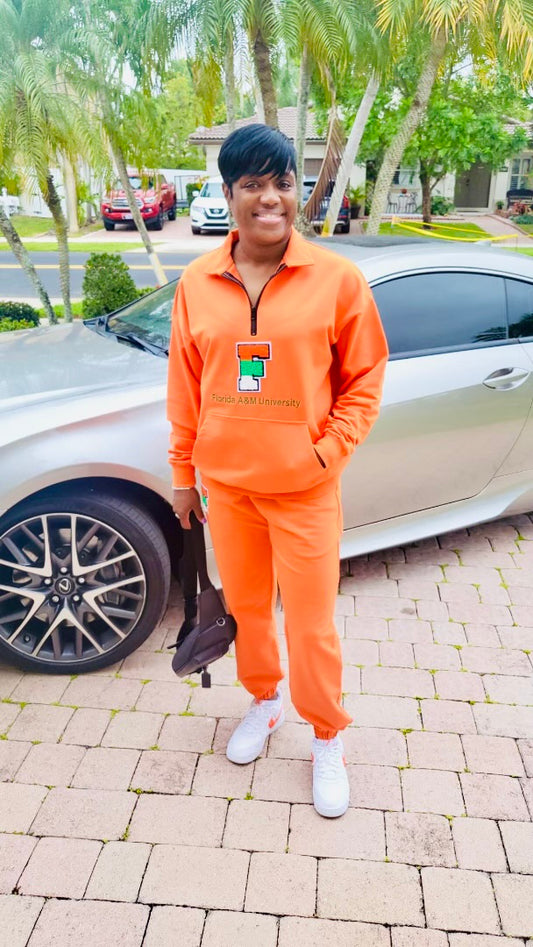 FAMU Orange jogger with ombré patch