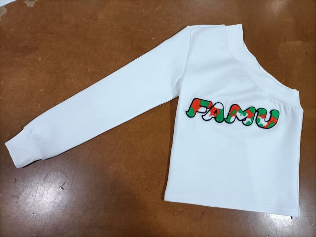 FAMU White One Shoulder Set