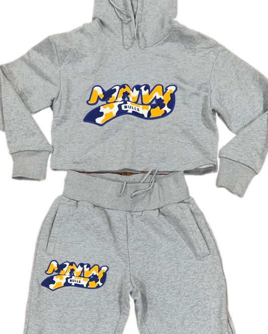 Miami Northwestern Senior High - MNW Bulls Sweat Suit - Gray