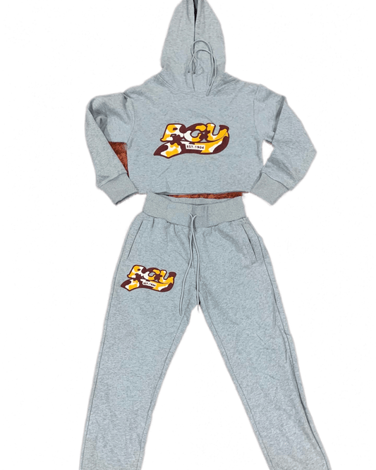 Bethune Cookman University Sweat Suit - Gray